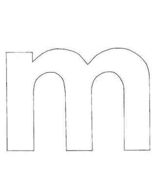m minuscule - Coloriages lettres et chiffres - Coloriages - 10doigts.fr
