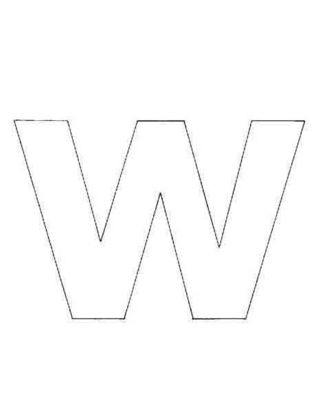 w minuscule - Coloriages lettres et chiffres - Coloriages - 10doigts.fr