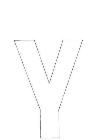 y minuscule - Coloriages lettres et chiffres - Coloriages - 10doigts.fr