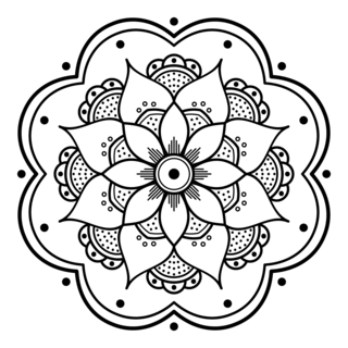 Mandala10 - Coloriages mandala - Coloriages - 10doigts.fr