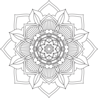 Mandala12 - Coloriages mandala - Coloriages - 10doigts.fr