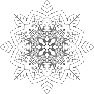 Mandala14 - Coloriages mandala - Coloriages - 10doigts.fr