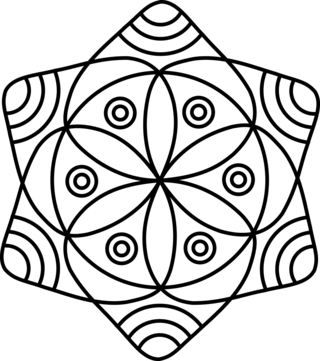 Mandala2 - Coloriages mandala - Coloriages - 10doigts.fr