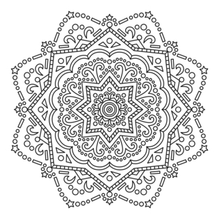 Mandala7 - Coloriages mandala - Coloriages - 10doigts.fr
