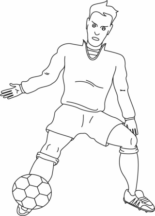 Sport football 05 - Coloriages sport Jeux Olympiques - Coloriages - 10doigts.fr