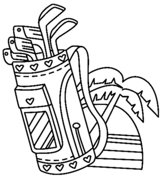 Sport golf 01 - Coloriages sport Jeux Olympiques - Coloriages - 10doigts.fr