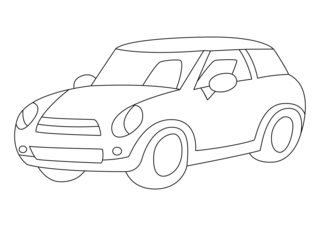 Auto 10 - Coloriages véhicule - Coloriages - 10doigts.fr