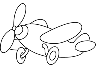 Avion 02 - Coloriages véhicule - Coloriages - 10doigts.fr