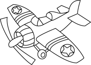 Avion 07 - Coloriages véhicule - Coloriages - 10doigts.fr