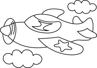 Avion 10 - Coloriages véhicule - Coloriages - 10doigts.fr