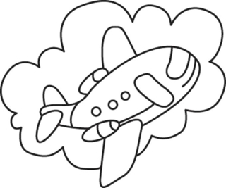 Avion 11 - Coloriages véhicule - Coloriages - 10doigts.fr