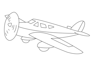 Avion 15 - Coloriages véhicule - Coloriages - 10doigts.fr