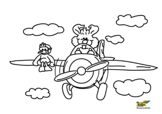 Avion 17 - Coloriages véhicule - Coloriages - 10doigts.fr