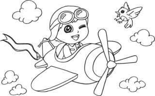 Avion 22 - Coloriages véhicule - Coloriages - 10doigts.fr