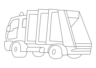Camion 10 - Coloriages véhicule - Coloriages - 10doigts.fr