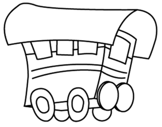 Roulotte 01 - Coloriages véhicule - Coloriages - 10doigts.fr