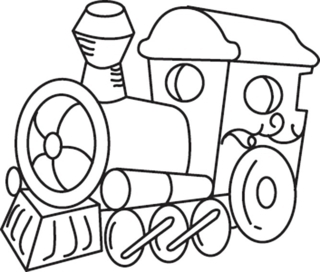 Train 03 - Coloriages véhicule - Coloriages - 10doigts.fr