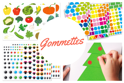 Gommettes - Produits loisirs créatifs - 10doigts.fr
