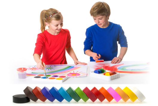 Peinture gouache solide - Peinture gouache - 10doigts.fr