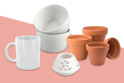 Supports en céramique à décorer - Supports à décorer - 10doigts.fr