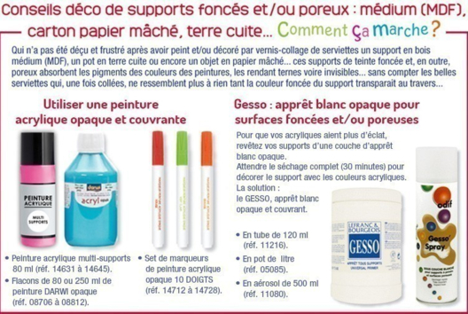 Déco de supports foncés et ou poreux - Activités manuelles collage, pliage - 10doigts.fr - 2