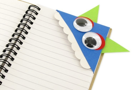 Marque page monstres rigolos en papier  - Activités manuelles Halloween - 10doigts.fr - 2