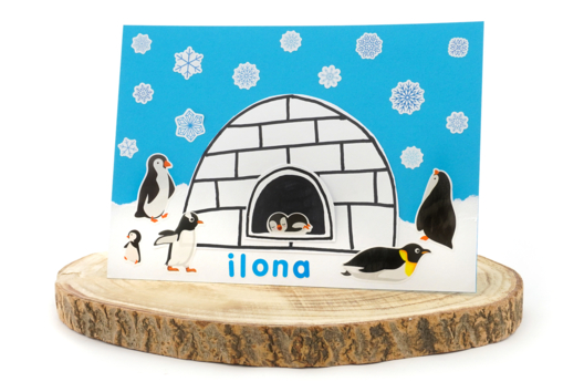 activité DIY hiver enfant pingouin flocons de neige banquise - Activités manuelles enfants Hiver - 10doigts.fr - 2