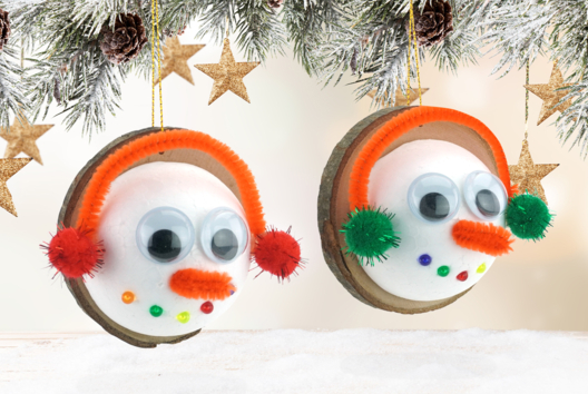 Activité Enfant Bonhomme de Neige Noel Sapin - Activités manuelles bricolages de Noël - 10doigts.fr - 2