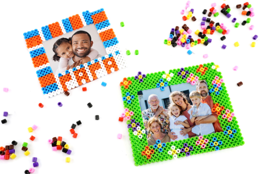 Activite Enfant Fete Parents Cadre Perle Repasser - Activités manuelles fête des mères - 10doigts.fr