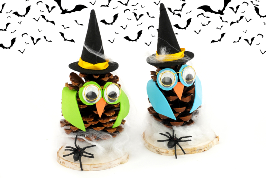 Activite Enfant Halloween Hibou Sorciere - Activités manuelles Halloween - 10doigts.fr - 2
