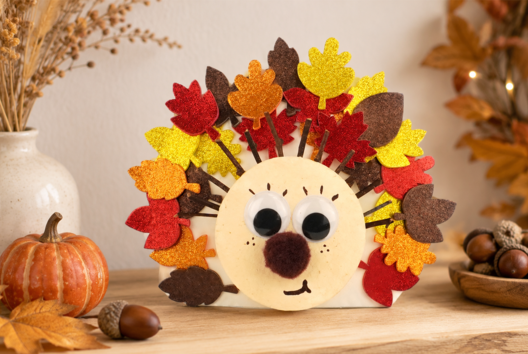 Activite ENfant Herisson Feuille Automne et Brindilles - Activités manuelles d'automne - 10doigts.fr - 2