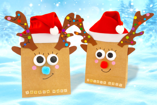 Activite Enfant Noel Renne Cadeau - Activités manuelles bricolages de Noël - 10doigts.fr