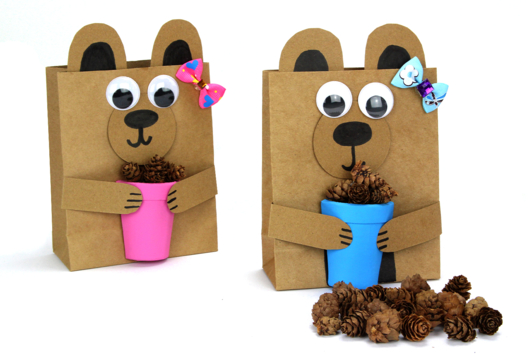 Activité Enfant Oursons Kraft - Activités manuelles Automne - 10doigts.fr - 2