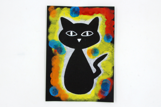 Activité Manuelle Chat - Activités manuelles Halloween - 10doigts.fr - 2