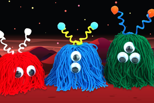 Activité Manuelle Halloween Monstres Pompons - Activités manuelles Halloween - 10doigts.fr