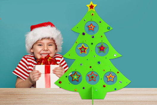 Activité Manuelle Noel Sapin Papier Mache - Activités manuelles tables de fêtes - 10doigts.fr