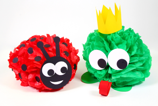 Activite Printemps Papier de soie - Activités manuelles animaux - 10doigts.fr - 2