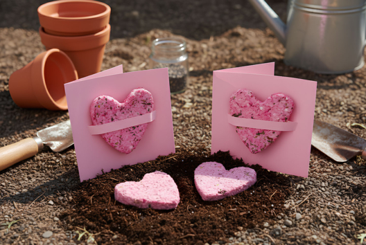 Activites Coeurs a Planter Saint Valentin - Activités manuelles Saint-valentin - 10doigts.fr