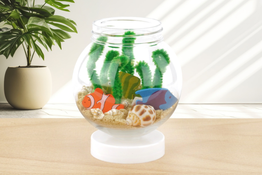 aquarium miniature enfants - Activités manuelles animaux - 10doigts.fr - 2