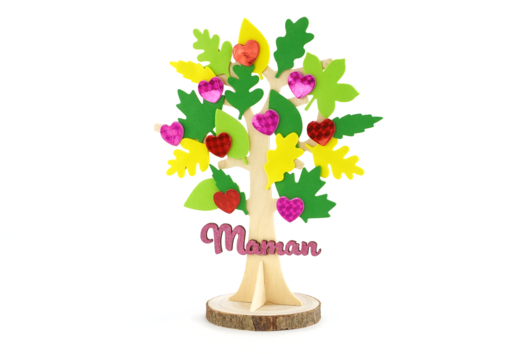 arbre coeurs fête des mères cadeau DIY enfants - Activités manuelles fête des mères - 10doigts.fr - 2