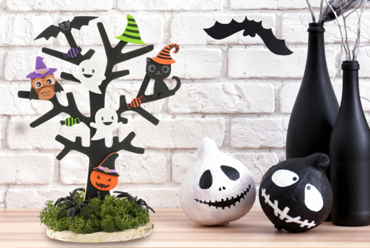 arbre halloween activité enfant DIY - Activités manuelles Halloween - 10doigts.fr
