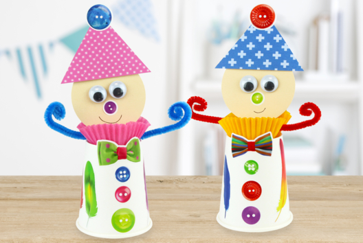 arlequin activité enfant carnaval gobelet - Activités manuelles Carnaval, Mardi gras - 10doigts.fr