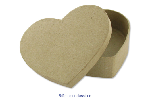 Boîte coeur en carton papier mâché - Activités manuelles fête des mères - 10doigts.fr - 2