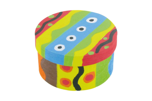boite ronde peinture - Activités manuelles objets décorés - 10doigts.fr - 2