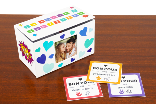 Boite surprise enfant Fete des peres - Activités manuelles fête des pères - 10doigts.fr - 2