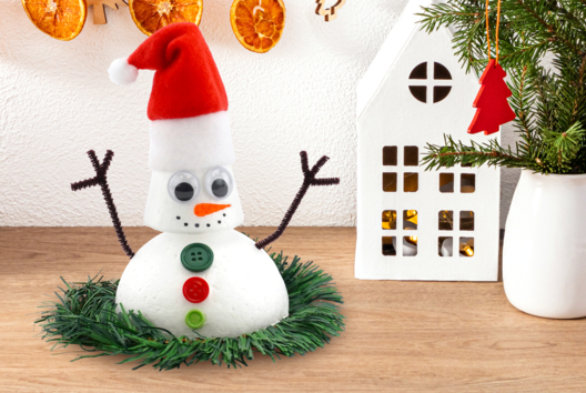 bonhomme de neige activité enfant noël - Activités manuelles Noël - 10doigts.fr