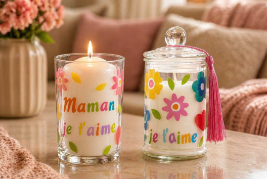 bougies provisoires - Activités manuelles Fête des Mères : des idées cadeaux à fabriquer avec amour - 10doigts.fr - 2