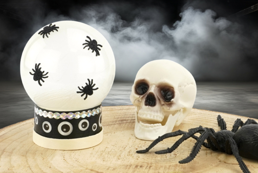 boule de cristal sorcière DIY halloween enfants - Activités manuelles Halloween - 10doigts.fr
