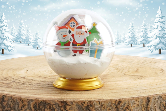 boule neige noël DIY enfants - Activités manuelles bricolages de Noël - 10doigts.fr - 2