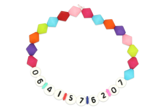 bracelet perle chiffre - Activités manuelles créations de bijoux - 10doigts.fr
